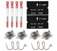 RV - Desconexión térmica para calentador de agua y kit de termostato ecológico para Atwood G6A-3E hasta GCH10A-2E, repuesto 91447 y 93866 con cubiertas de espuma y cables de cobre, 125 V 16 A
