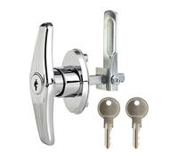 RV Door Lock Replacement - Zinc Alloy Heavy Duty, Security Gear for Camping, Door Handle Tool, Deadbolt Lock Piece with Pick Resistant Key Cylinder, Entry Guard Tool for Locking Securing & Shielding