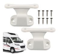 RV Door Stop Catch, 2X Boat Door Latch Holder with Screws, Doors Stopper Replacement Parts, Marine Hardware Accessories for RV, Camper, Truck, SUV