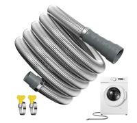 RV Drain Hose - Foldable Caravan Waste Water Drain Pipe With Adjustable Adapter Flexible RV Waste Hose Kit For Motorhome Trailer Camper Garden Camping Septic