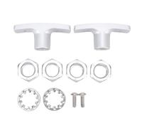 RV Dump Valve Handle Threaded Design, for Easy Replacement with RV Waste Valve Handle Sewer System Part Grey Water System Accessory for Waste Management