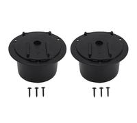 RV Electrical Cable Hatch 2 Set | ABS Weather Protected Electrical Cord Access Door | Strong Cable Hatch for Recreational Vehicle/Trailer/Motorhome | Locking Cover & Sliding