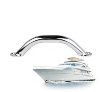 RV Grab Handle Round - Tube Stainless Steel Safe, Handrail Door Marine Yacht, Dock Deck Boarding Step Ladder | Marine Yacht Dock Deck Door Boarding Step Ladder Entry Bathroom Pool Hottub Outdoor