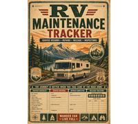 RV Maintenance Tracker: Log Repairs, Parts Replacements, Mileage & Routine Service for Campers and Motorhomes