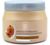 RV - Paquete facial de papaya y calabaza para purificación profunda y exfolia las células muertas de la piel para todo tipo de piel, 400 g