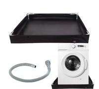 RV Plato de ducha, plegable y portátil para autocaravana, bandeja de desagüe con manguera de drenaje para aventuras al aire libre, senderismo, camping, vacaciones por carretera