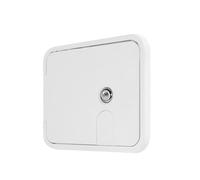 RV Power Cord Hatch - Puerta Acceso Cable Remolque Impermeable con Tapa Reemplazo Cerrable | Uso Multipropósito Conversión Autocaravana Trailer, Paso Energía, Yate Toma Agua