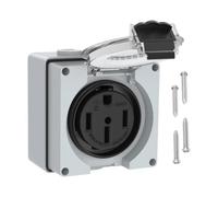 RV Power Outlet Box Car - NEMA 50 Amp Electrical Power Plug