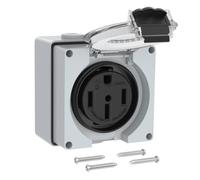 RV Power Outlet Box - Car NEMA 50 Amp Power Outlet Plug
