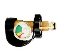 RV propano, Tanque Gauge, Portable Adapter, QCC1 Connection, Type, Dustproof Meter, Copper Alloy, Safety Shutoff, Outdoor Cooking, Camping Gear, Monitoring, Easy Reading, 2,52 pulgadas
