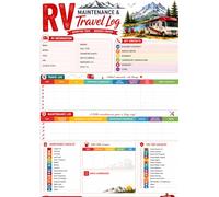 RV Road Trip & Maintenance Log Book: Motorhome Owner Tracker for Fuel, Service, Repairs, Mileage, Campsites & Travel Details