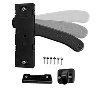 RV Screen Door Latch, Anti-Theft Entry Lock, Weatherproof Replacement Handle Van Motorhome Trailer Barn Cargo Door Closet Patio Bathroom Outdoor Access, Secure Latching Part for Travel Use