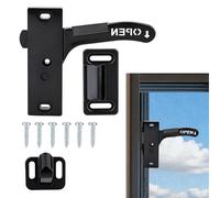 RV Screen Door Latch - Heavy Duty Non Slip Grip Parts, Metal Handle with Lock, Camp Entry Accessory with Mount, Outdoor Travel Gear, Functional Hardware for Home, Hiking, Adventure, Picnic