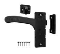 RV Screen Door Latch, Weatherproof Entry Lock, Anti-Theft Replacement Part for Van Motorhome Trailer Barn Cargo Closet Bathroom Outdoor Patio Van Travel Accessory Secure Mounting Hardware