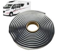 RV Sealant Tape - Black 0.25in | Waterproof Repair Strip | Sound Deadening Adhesive Sealant For Doors Bonnet Boat Glass Metal Wood Masonry and General