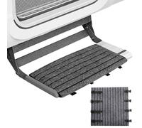 RV Step Covers, Camper Stair Pads, 18 pulgadas Protector Wrap, No Duble-Layer Backing, Heavy-Duty Step Rug for Travel Trailer, Weather-Resistant Tread Cover for Motorhome and Mobile Home