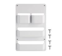 RV Storage Door Rack - Lightweight ABS Multi Compartment Box 260g, Waterproof Space Saving Storage Organizer Screws Mount, Sturdy Modern Holder | Trailer Boat Toilet Cubicle Motorhome Travel Road Trip