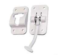 RV Türfanghaken T-Form Halter Weiß für Links Öffnende Türen robuste ABS Ersatz für Caravan Camper Anhänger Wetterfest Sicherverschluss Einfache Montage Reisezubehör