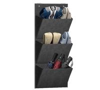 RV Wall Shoe Storage-No Drilling Adhesive Organizer, Camper Van Space Saver, Road Trip Sneaker Rack, Dorm Hallway Accessory Holder, Heavy Duty Non-Marking Grip, Secure Vertical Pocket | For Travelers