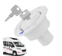 RV Water Inlet - Lockable 3/4 Inch Trailer Water Fill Cap, Marine Boat Replacement Port, Metal City Waters Entry Hatch Cover, Vehicle Camper Inlet Fitting For Truck Caravan Camping
