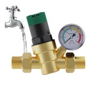 RV Water Pressure Regulator Lead-Free Adjustable Leak Proof Copper Valve