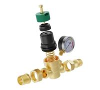 RV Water Pressure Regulator Lead-Free Leak Proof Copper Valve Adjustable