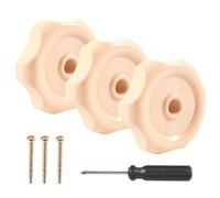 RV Window Vent Knob- 5.7x5.7x3.3cm Trailer Window Crank Knobs | Effortless Shaft Trailer Vent Turn Knob | b-a/4 Inch Diameter, Interior Replacement With Screw, Hardware Accessories For Rv