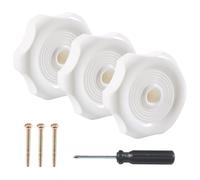 RV Window Vent Knob- 5.7x5.7x3.3cm Trailer Window Crank Knobs | Effortless Shaft Trailer Vent Turn Knob | b-a/4 Inch Diameter, Interior Replacement With Screw, Hardware Accessories For Rv