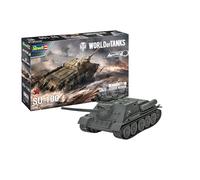 Revell 03507 SU-100 World of Tanks - Maqueta para principiantes con sistema Easy Click de colores