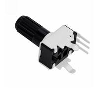 Rv09 Vertical 12,5 mm Eje Resistencia ajustable 9 Tipo Potenciómetro de sello de 3 pines 5 piezas(100K Ohm)