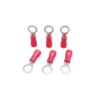 RV1.25-5 Red Insulated Crimp Ring Terminal Cable Wire Connector 100PCS/Pack RV1-5 RV