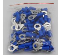 RV2-6 Blue Ring insulated terminal Cable Wire Connector 100PCS/Pack suit 1.5-2.5mm Electrical Crimp Terminal RV2.5-6 RV