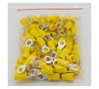 RV5.5-5 Yellow Ring insulated terminal cable Crimp Terminal 100PCS/Pack suit 4-6mm2 Cable Wire Connector RV5-5 RV