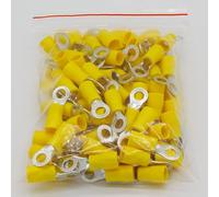 RV5.5-5 Yellow Ring insulated terminal cable Crimp Terminal 100PCS/Pack suit 4-6mm2 Cable Wire Connector RV5-5 RV