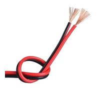 RVB Red Black Parallel Flexible Cable, Oxygen-Free Copper, 0.5-2.5mm² (20-14AWG) For Car Battery, LED, Solar, Low Voltage Wiring(50m,16 AWG -1.5mm2)