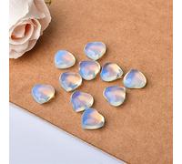 RVBLRDSE 10Pcs Crystal Rose Quartz Heart Stone Amethyst Tigers Eye Home Decor Crafts Love Gems DIY Gift (Color : Opal, Size 10pcs)