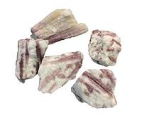 RVBLRDSE 1pc Gemstone Crystal Stones Rough Red Tourmaline Quartz Stone 120g-180g