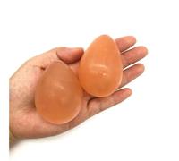 RVBLRDSE 1PC Orange Selenite Egg Stone Polished Gypsum Crystal Shape Gemstone Quartz Crystals Home Decor