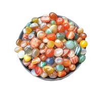 RVBLRDSE 200-210g Mixed Agate Stone Tumbled Stones Rainbow Crystal Fish Tank Succulents Bedding Vase Filler Landscape Home Decor