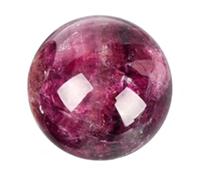 RVBLRDSE 60mm, Purple Fluorite Quartz Crystal Ball, Amethyst Divination Sphere, Stone Decorative Orb for Home Decor Gifts