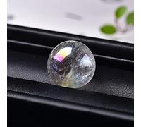RVBLRDSE Aura Crystal Ball Colourful Rainbow Clear Quartz Gemstone Ornaments Electroplated Ore Minerals DIY Gift (Size : 2pcs)