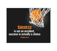 RVBLRDSE Basketball Quote Wall Art, Success Is A Choice Motivational Poster, Unframed Sports Decor for Bedroom, Home Gym, Teen Boy Gift Idea (Framed,08x12inch(20x30cm))