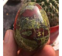 RVBLRDSE Beautiful The Dragon Blood Stone Crystal Egg Collection