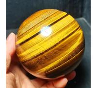 RVBLRDSE Beautiful Tiger Eye Stone Ball Crystal Quartz Gem Home Degaussing Decoration Ornaments (Size : 110-200g)
