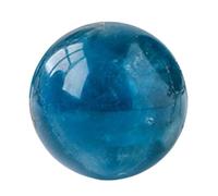 RVBLRDSE Blue Fluorite Crystal Ball with Stand, Crystals Sphere Gemstone, Polished Pocket Stone Round,Home Decoration Spiritual Gifts,40~60mm