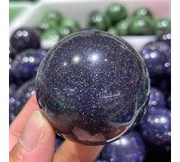 RVBLRDSE Blue Sand Quartz Crystal Ball Beautiful (Size : 20-30mm)
