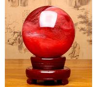 RVBLRDSE Crystal Ball Red Ornaments Living Room Office Home Decoration Opening Gift Ball(10cm)