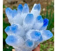 RVBLRDSE Discovery Sky Blue Phantom Crystal Cluster Ore Home Office Decoration Craft Gifts Ornaments (Size : 400-450g)