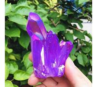 RVBLRDSE Quartz Amethyst Cluster Crystal Stone Electroplated Colorful Crysral Home Gifts Ornaments (Size : 100-150g)