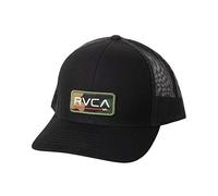 RVCA Adjustable Snapback Curved Brim Trucker Hat Gorro/Sombrero, Camionero Curvado/Camuflaje Negro, Talla única para Hombre